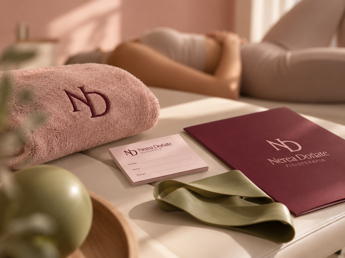 Identidad visual Nerea Doñate Fisioterapia