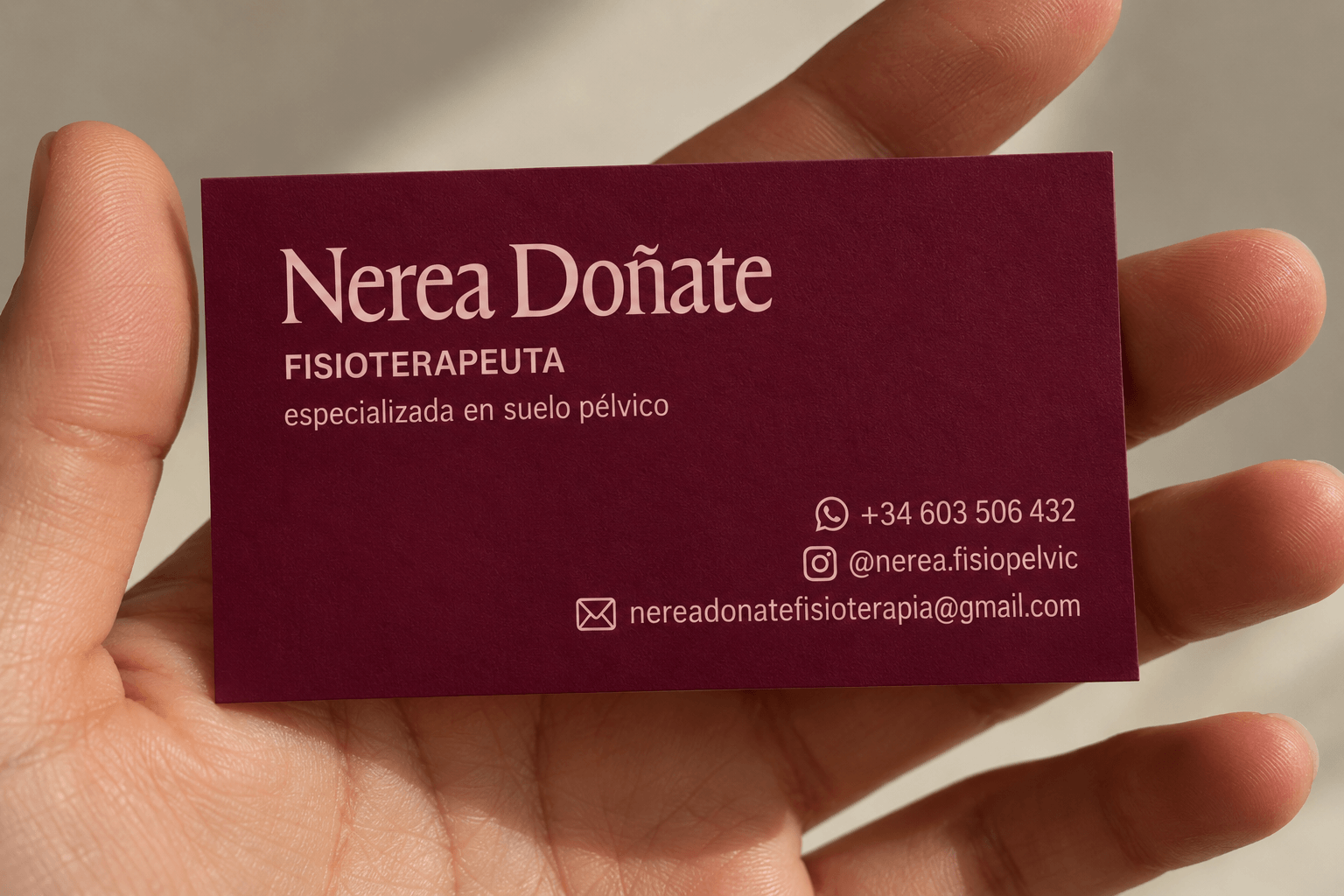 Tarjeta de visita Nerea Doñate